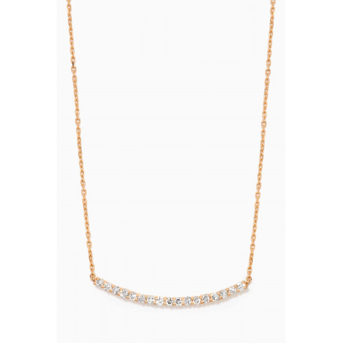 Aquae Jewels - Ophelia Necklace with Diamonds in 18kt Yellow Gold