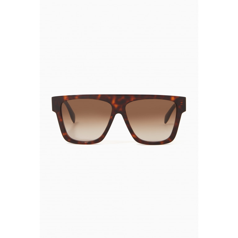 Alexander McQueen - Selvedge Flat Top Sunglasses