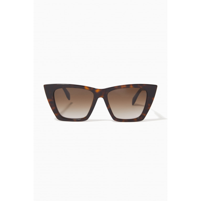 Alexander McQueen - Selvedge Cat-eye Sunglasses in Acetate