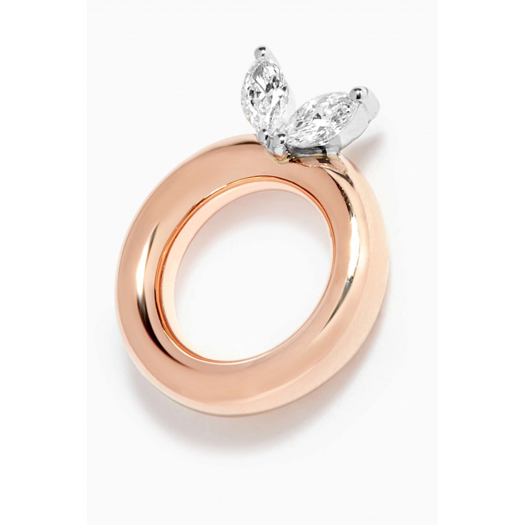 Lustro Jewellery - LUST Earrings with Diamonds in 18kt Rose Gold