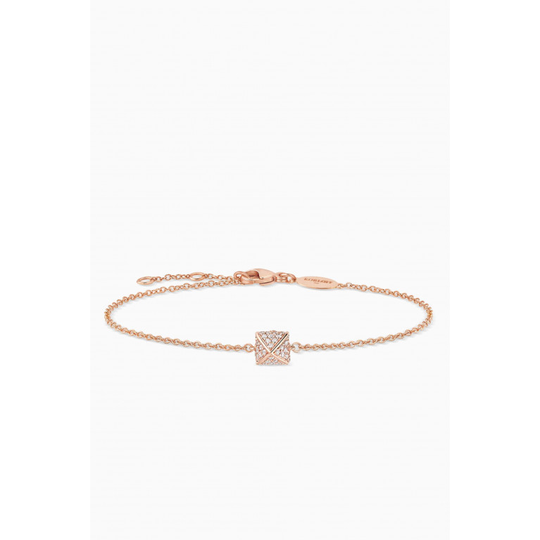Korloff - Korlove Bracelet with Diamonds in 18kt Rose Gold