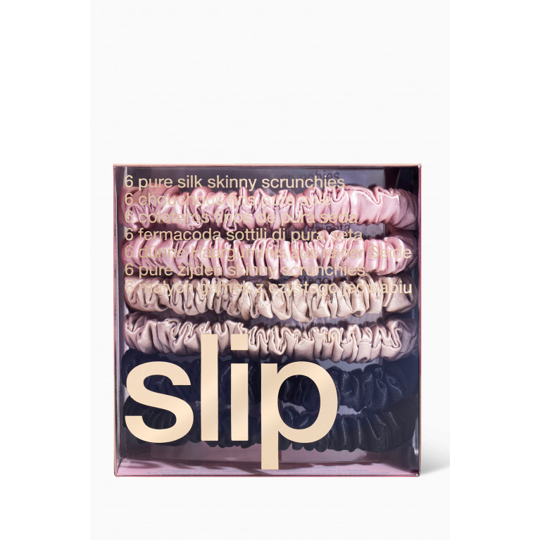 Slip - Mixed Skinny Scrunchie Set, Pack of 6