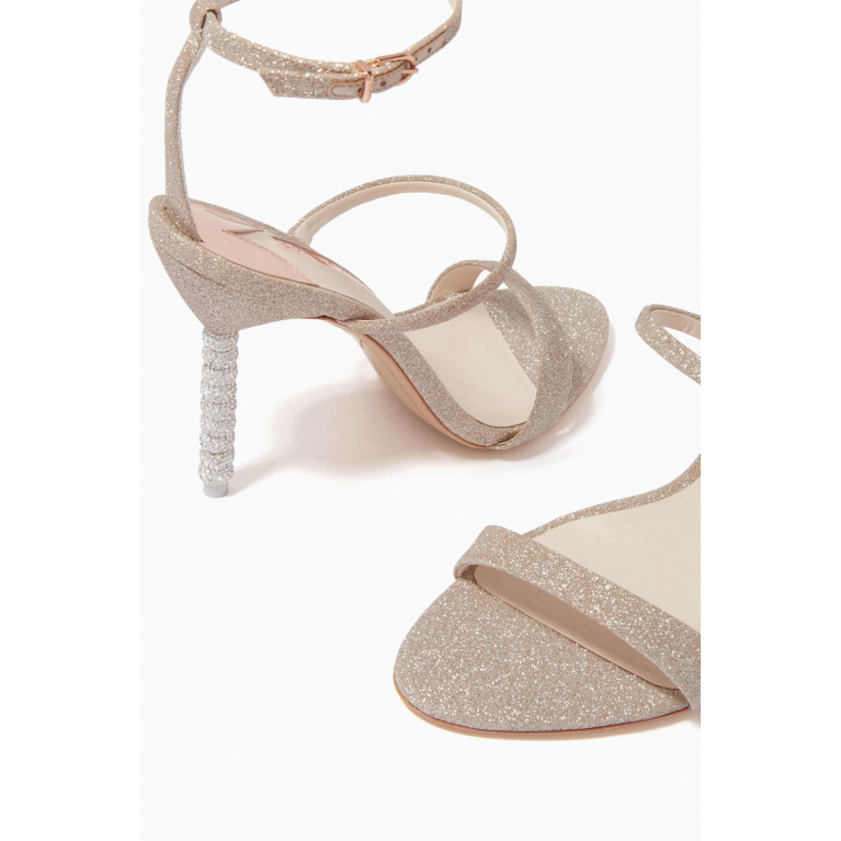Sophia Webster - Rosalind Crystal Sandals in Glitter Leather