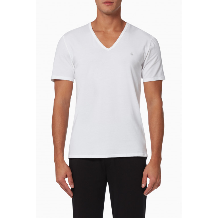 Calvin Klein - V-Neck T-shirt in Stretch Jersey, Set of 2