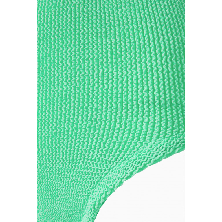 Hunza G - Pamela Swimsuit in Crinkle Nylon Blend Green