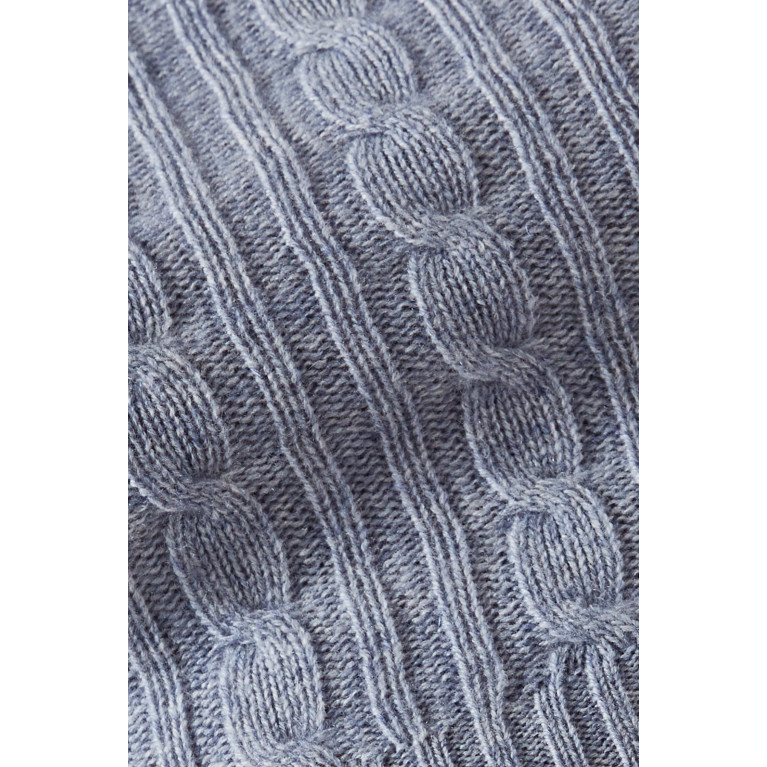 Izaak Azanei - Cropped Top in Rib-knit Grey