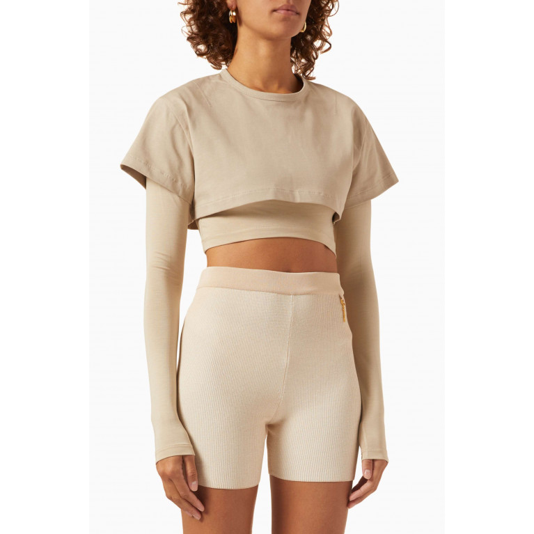 Jacquemus - Le Double T-shirt in Jersey Neutral