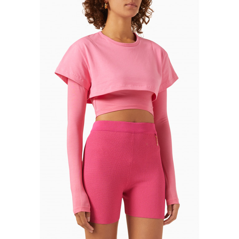 Jacquemus - Le Double T-shirt in Jersey Pink