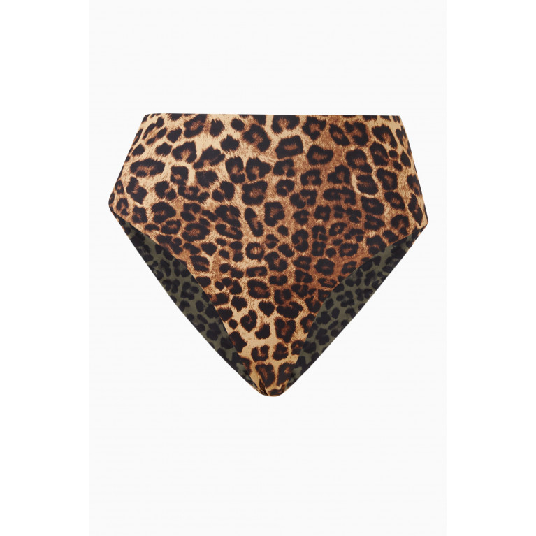 Good American - Good Waist Reversible Bikini Bottom in Matte Nylon