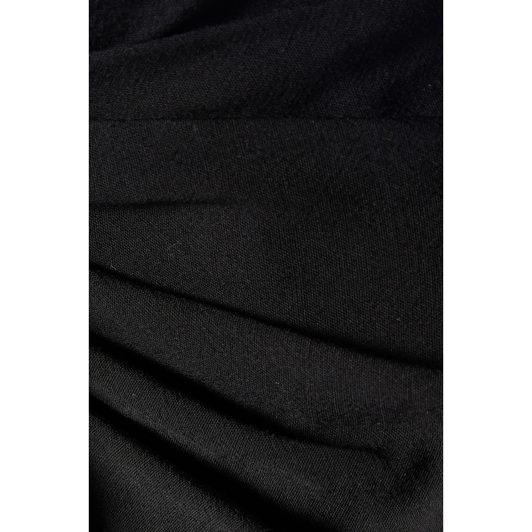 Jacquemus - La Robe Bahia Mini Dress in Viscose Wool Blend Black