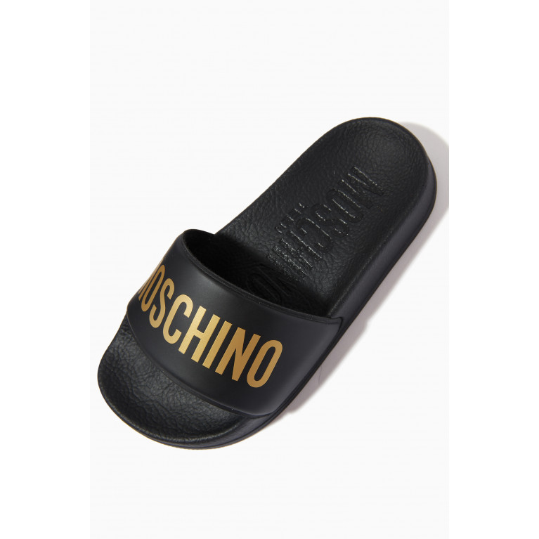 Moschino - Logo Slides in Rubber