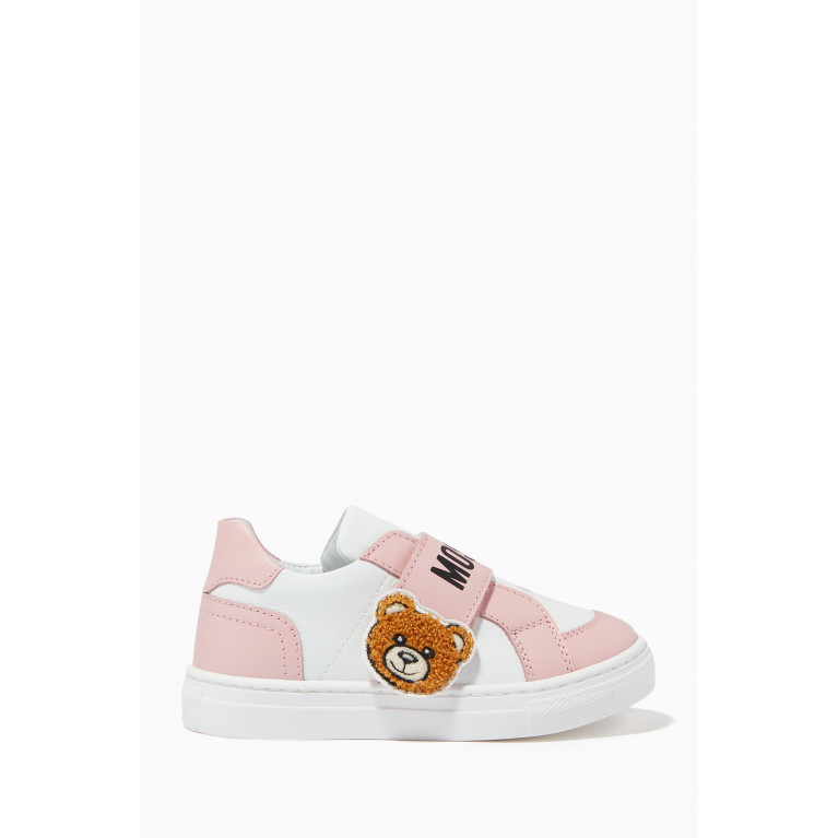 Moschino - Bear Logo Sneakers in Leather