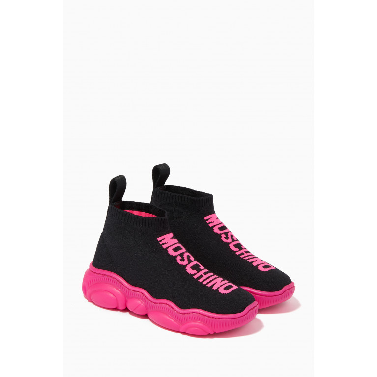 Moschino - Logo Jacquard Sock Sneakers