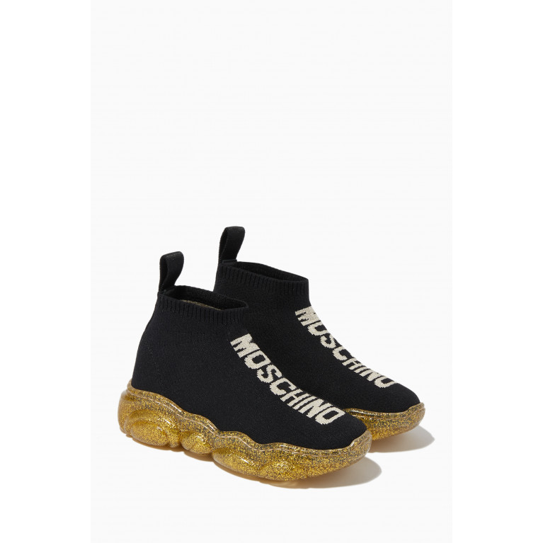 Moschino - Teddy Bear Sock Sneakers in Nylon