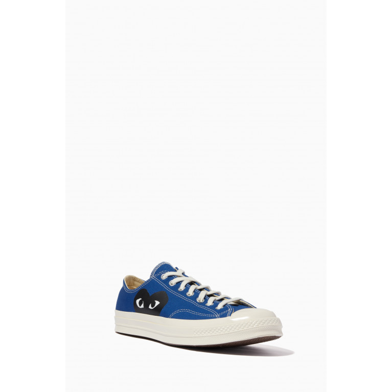 Comme des Garçons  - x Converse Chuck 70 Low Top Sneakers in Canvas Blue