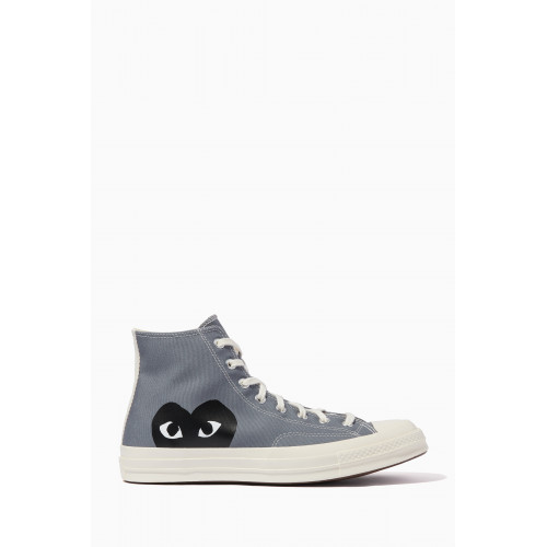 Comme des Garçons - x Converse Chuck 70 High Top Sneakers in Canvas Grey