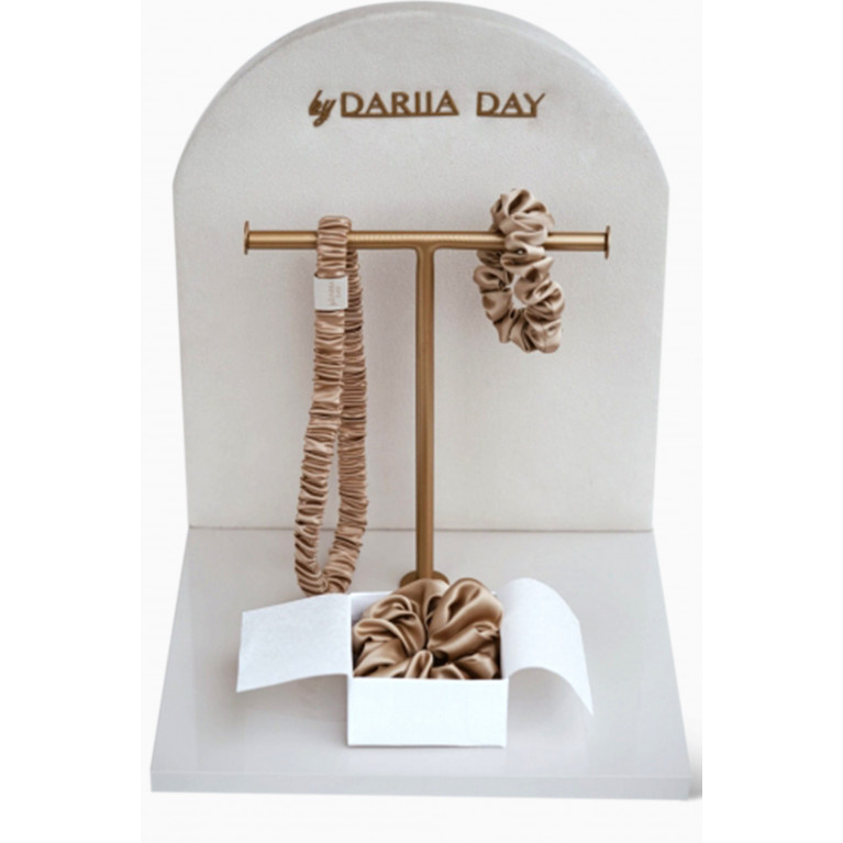 By Dariia Day - Medium Mulberry Silk Headband & Scrunchie Set
