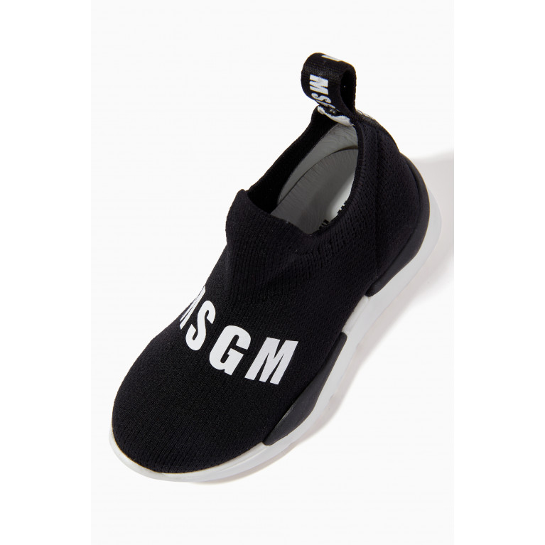 MSGM - Logo Sock Sneakers Black