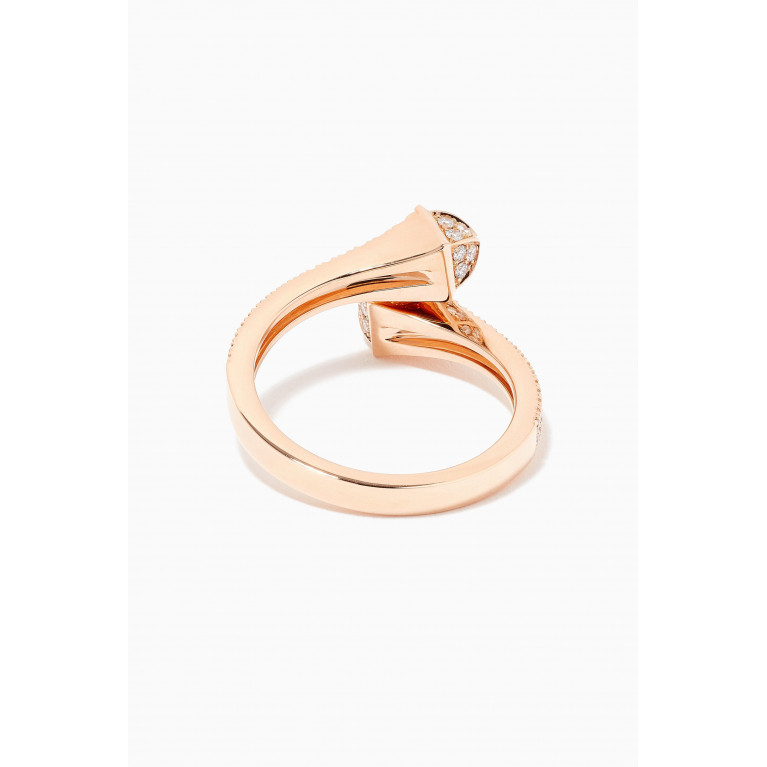 Marli - Cleo Full Diamond Slim Ring in 18kt Rose Gold