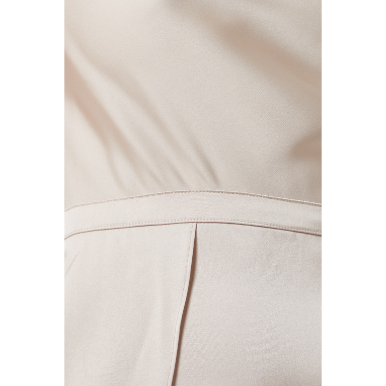 Elle Zeitoune - Pearl One Shoulder Gown White