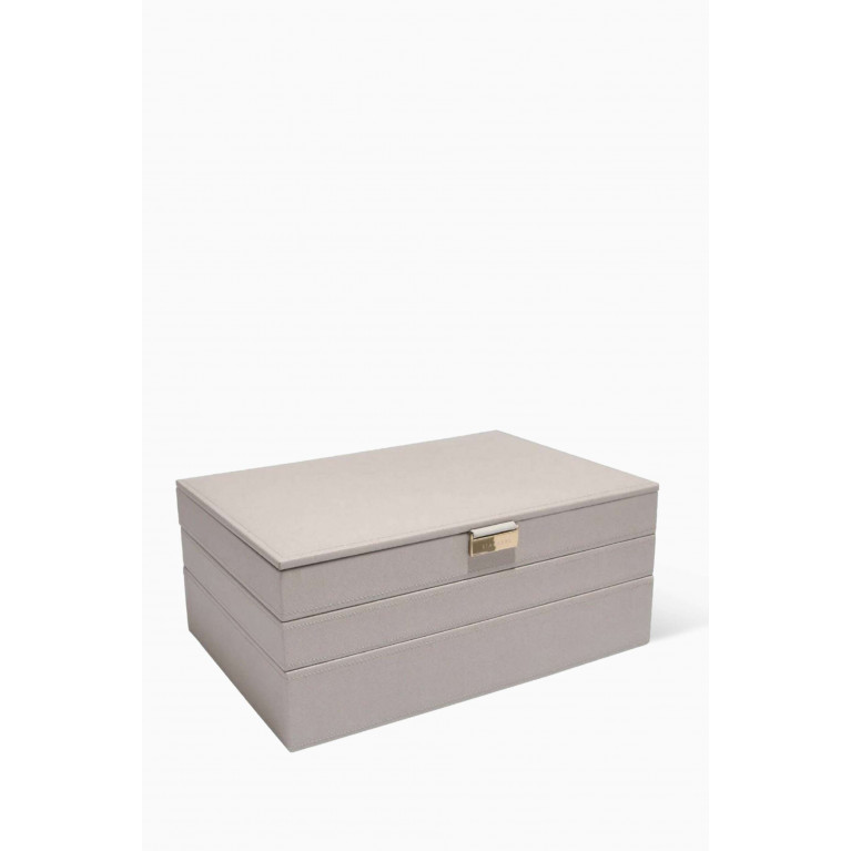 Stackers - Supersize 3-Layer Jewellery Box in Vegan Leather