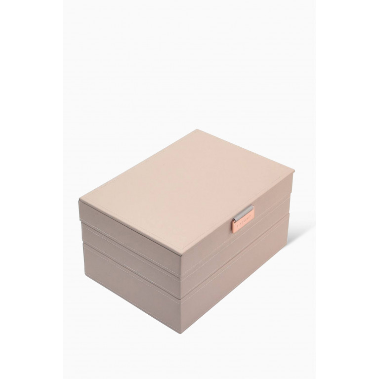 Stackers - Classic 3-Layer Jewellery Box in Vegan Leather