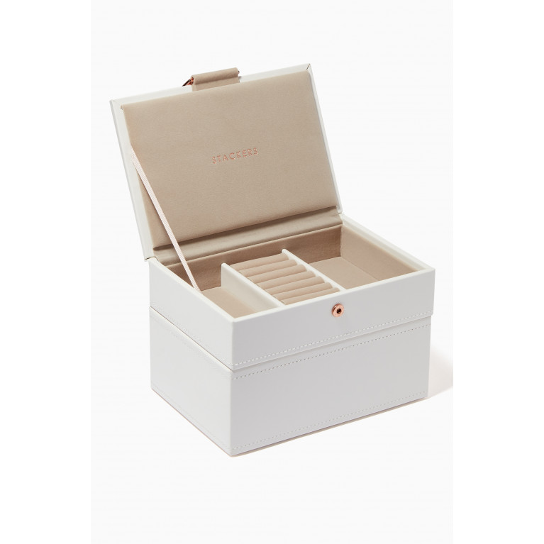 Stackers - Mini 2-layer Jewellery Box in Vegan Leather