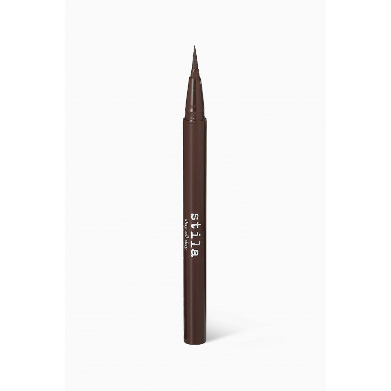 Stila - Dark Brown Stay All Day® Waterproof Liquid Eye Liner - Micro Tip, 0.5ml