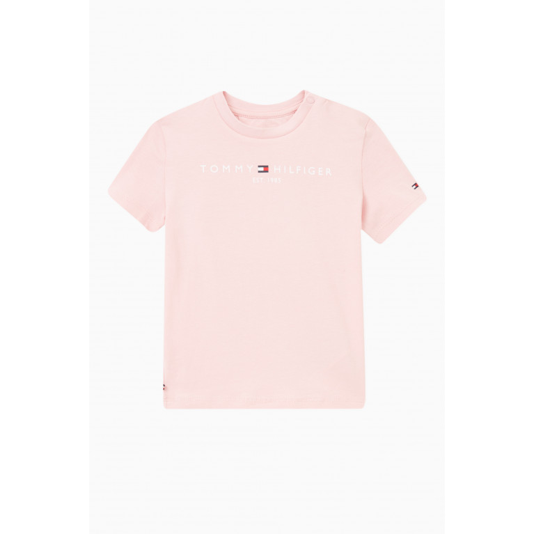 Tommy Hilfiger - Essential T-shirt in Organic Cotton Jersey Pink