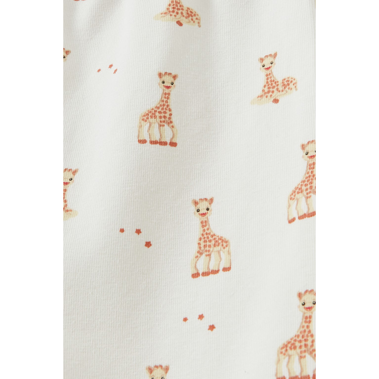 Sophie La Girafe - Giraffe Print Pants in Cotton