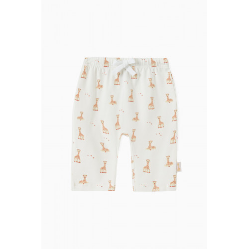 Sophie La Girafe - Giraffe Print Pants in Cotton