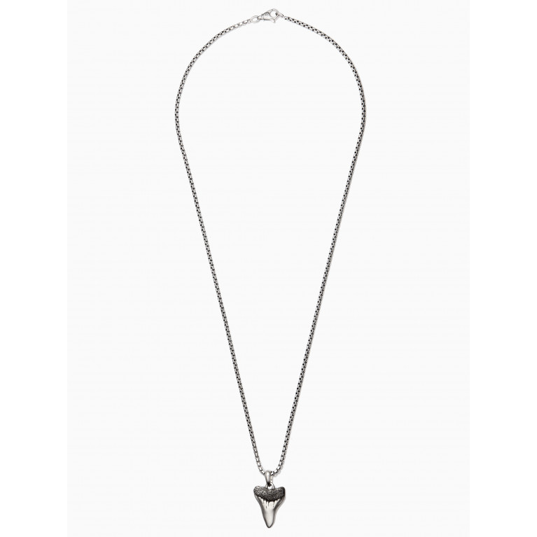 David Yurman - Shark Tooth Amulet on Chain in Sterling Silver