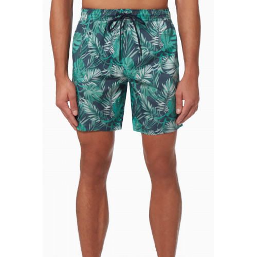 NASS - Rio Swim Shorts with Tropical Print Multicolour