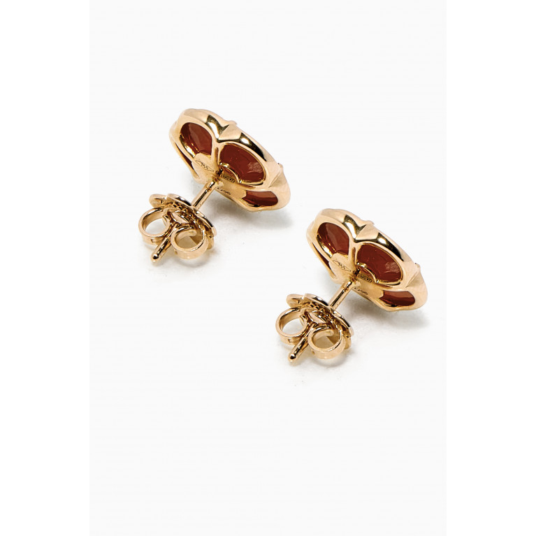 Pasquale Bruni - Petit Joli Earrings with Carnelian & Diamonds in 18kt Rose Gold
