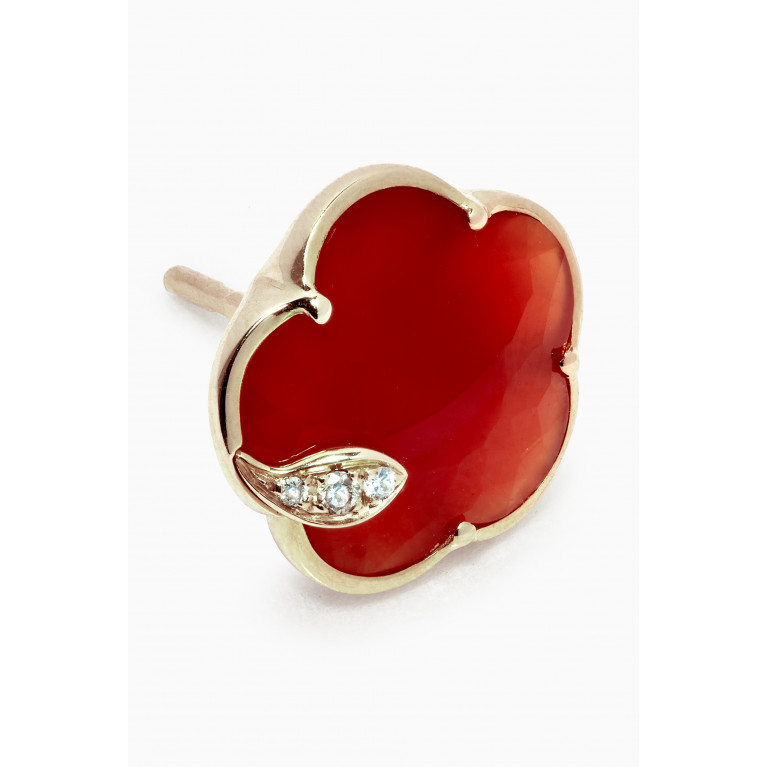 Pasquale Bruni - Petit Joli Earrings with Carnelian & Diamonds in 18kt Rose Gold
