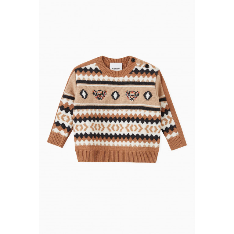 Burberry - Sweater in Fair Isle Wool Cashmere