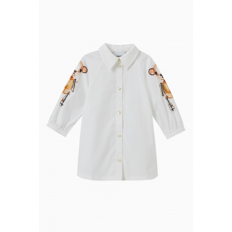 Burberry - Thomas Bear Shirt Dress in Stretch Cotton Poplin