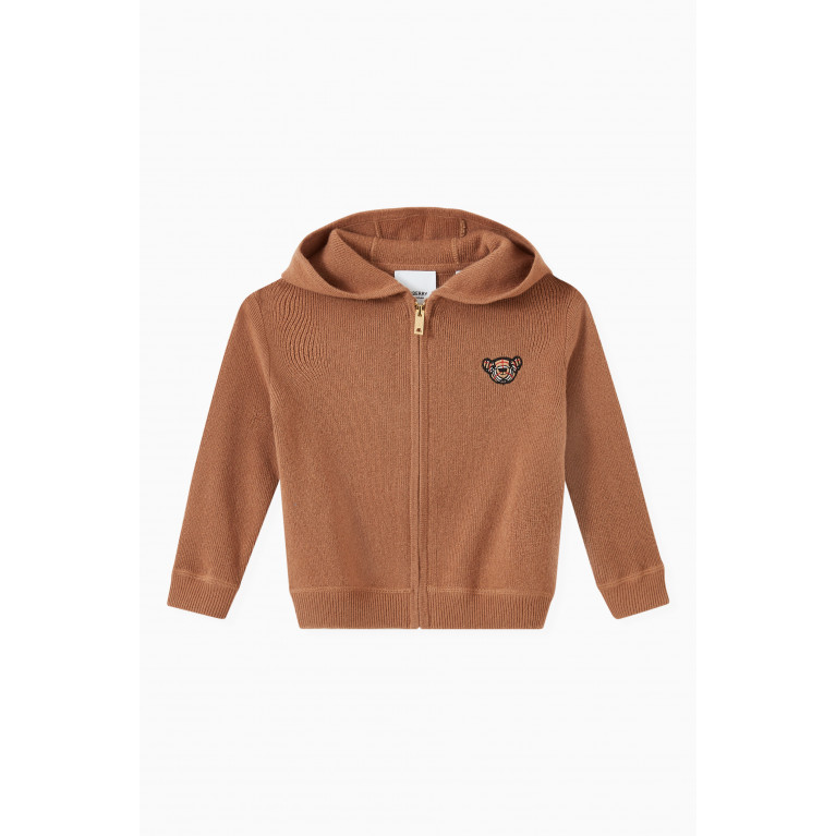 Burberry - Thomas Bear Motif Hooded Top in Cashmere