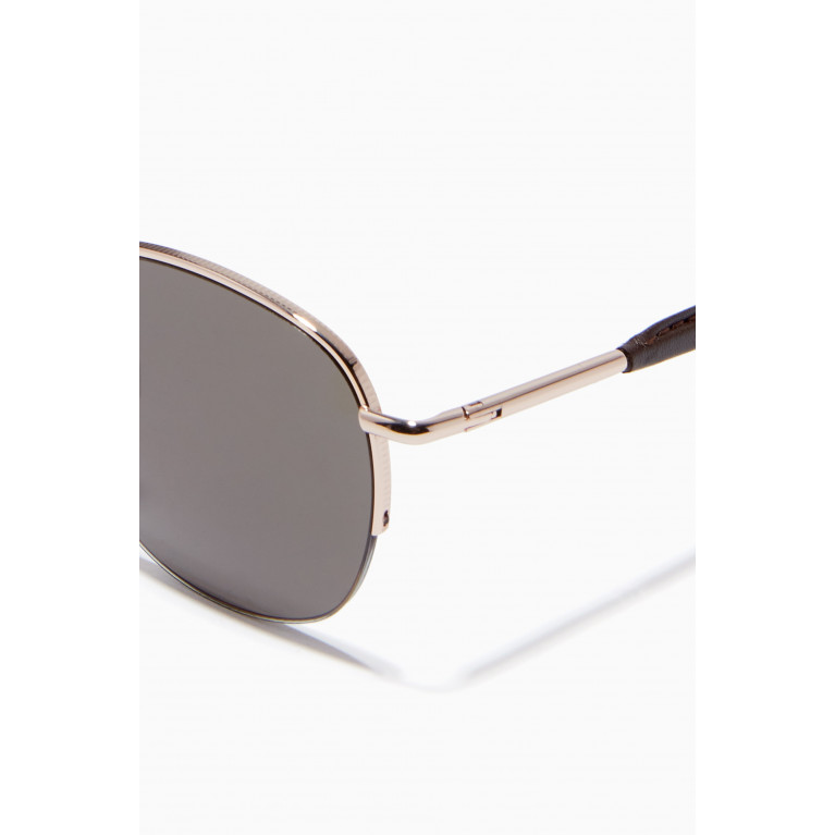 Jimmy Fairly - The Plush Sunglasses in Stainless Steel