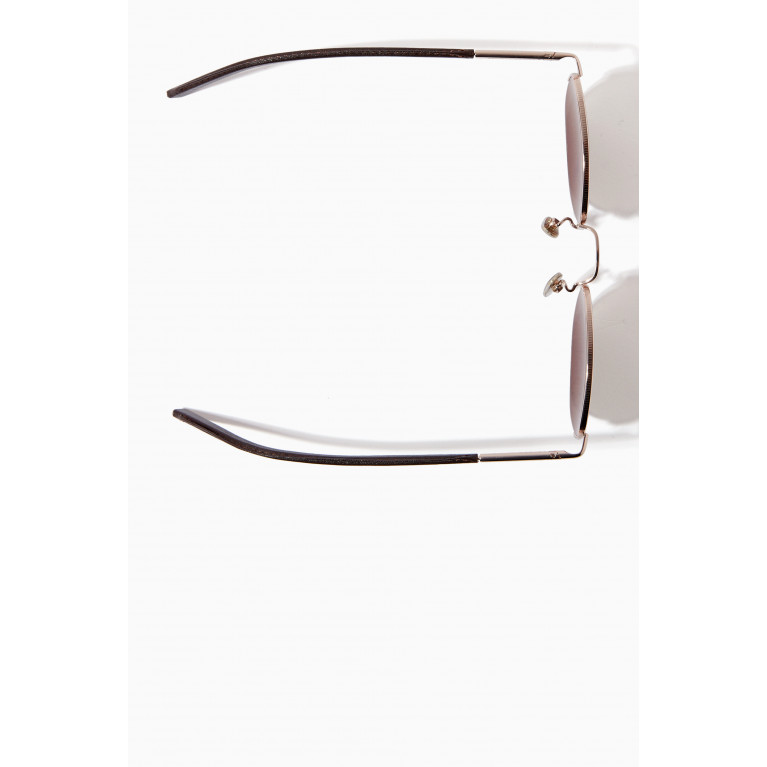 Jimmy Fairly - The Plush Sunglasses in Stainless Steel