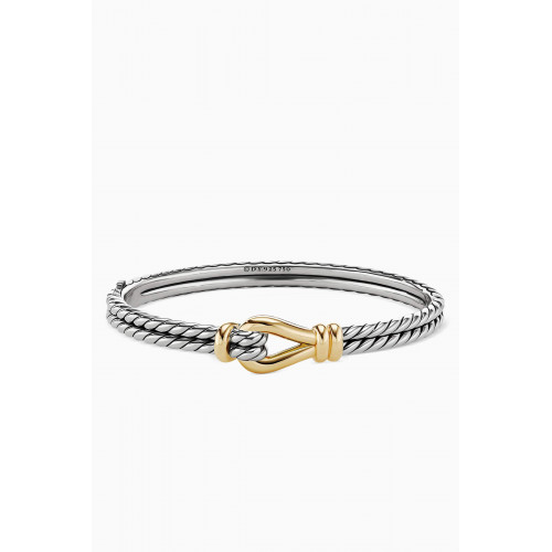 David Yurman - Thoroughbred® Loop Bracelet in 18kt Yellow Gold & Sterling Silver