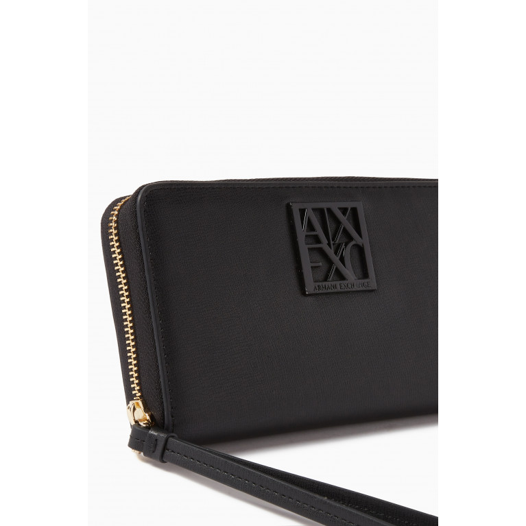 Armani - Zip Wallet in Faux Leather