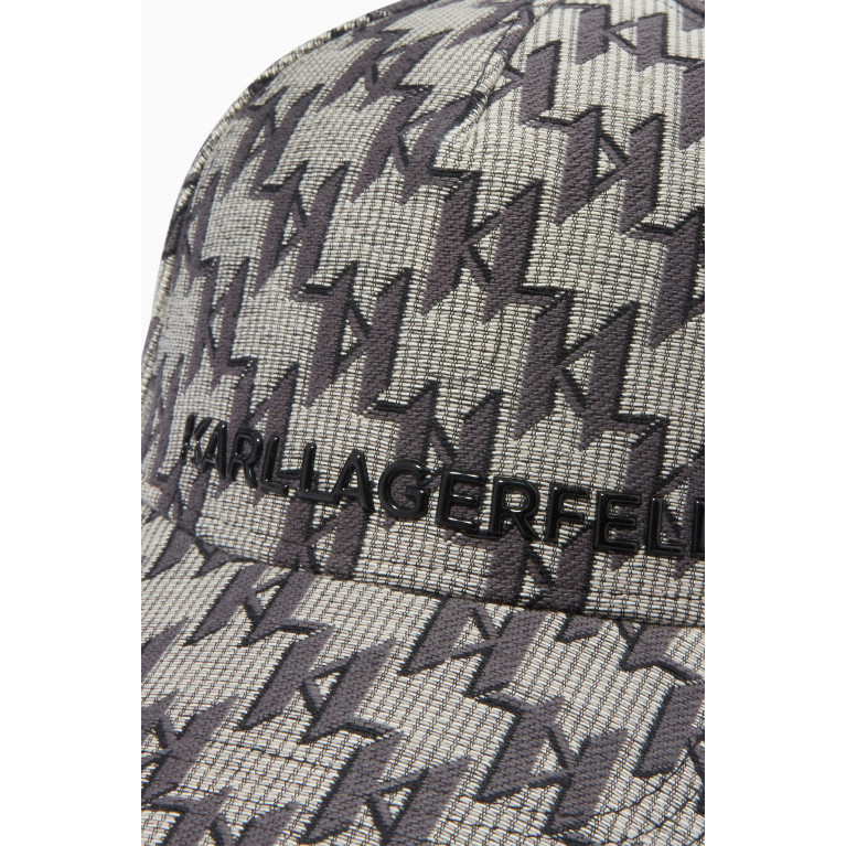 Karl Lagerfeld - K/Monogram Cap in Cotton Gabardine
