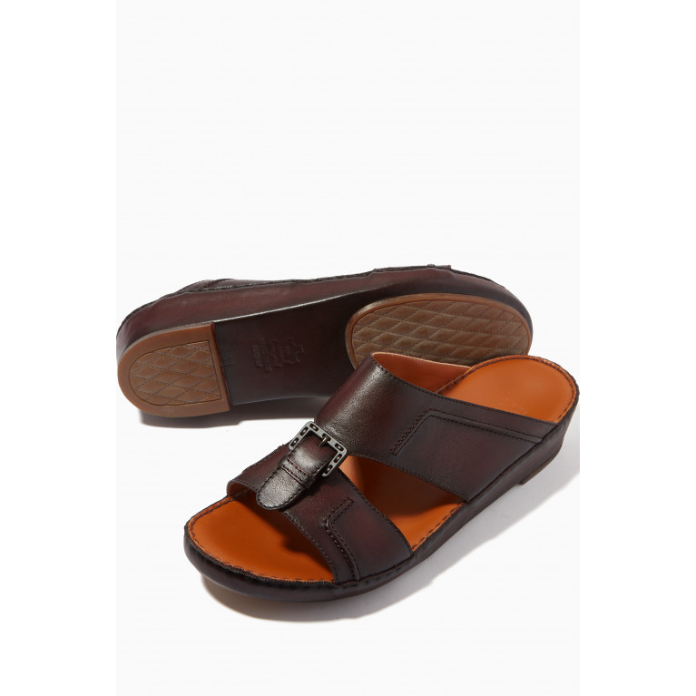 Private Collection - Cinghia Laceto Sandals in Softcalf Red