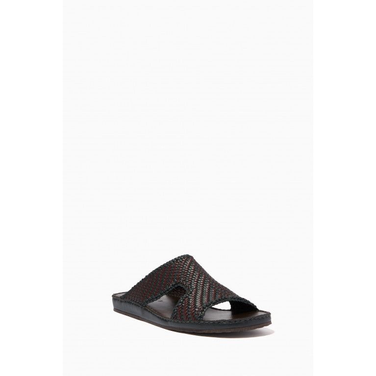 Private Collection - Western Arca Tessere Sandals in Softcalf