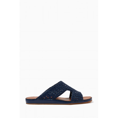 Private Collection - Western Arca Persiena Sandals in Softcalf Blue