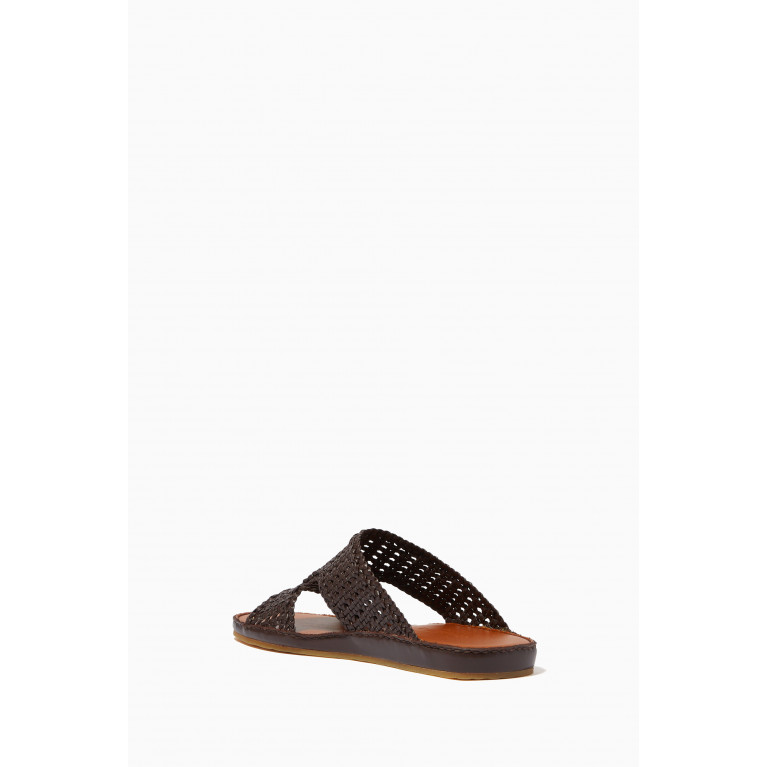 Private Collection - Western Arca Persiena Sandals in Softcalf Brown
