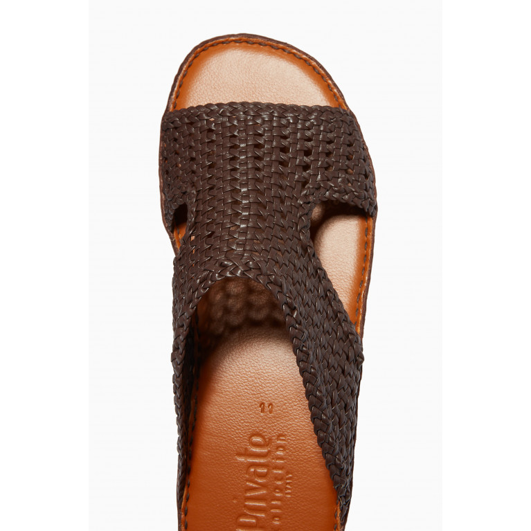 Private Collection - Western Arca Persiena Sandals in Softcalf Brown