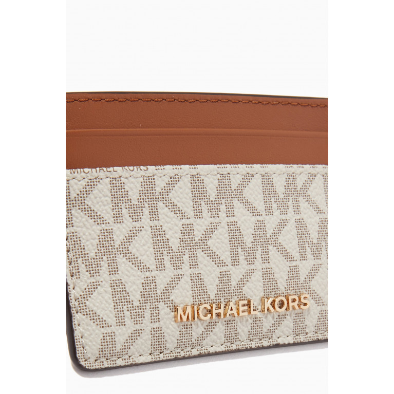 MICHAEL KORS - Card Holder in Logo Canvas