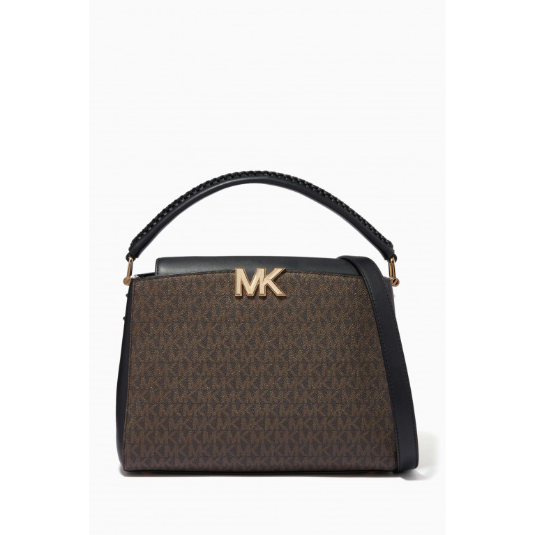 MICHAEL KORS - Medium Karlie Crossbody Bag in Logo Canvas & Leather